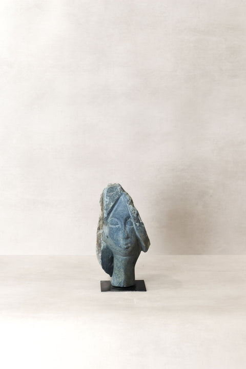 Steinkopfskulptur von Rizimu Chiwawa Simbabwe (3006)