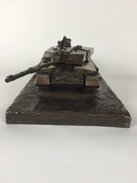 Challenger 2 Desertised Main Battle Tank Cold Cast Bronze Statue