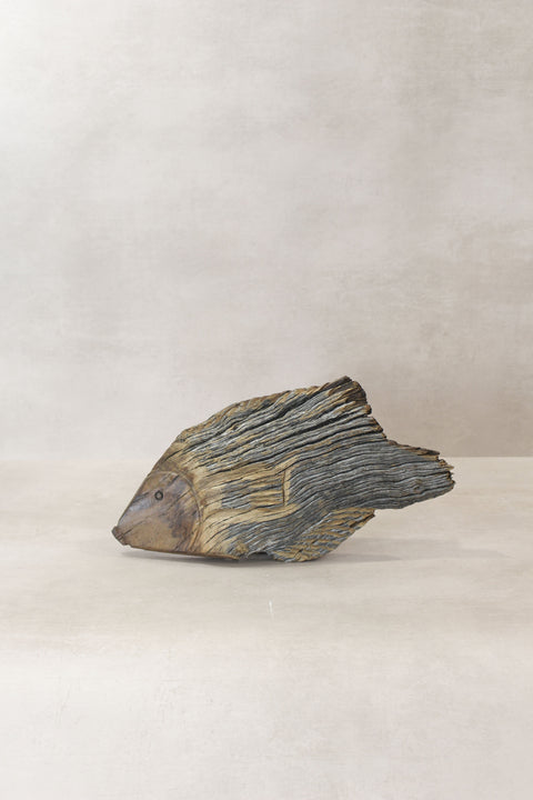 Driftwood Hand Carved Fish - (13.1)
