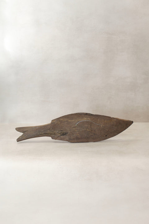 Handgeschnitzter Fisch aus Treibholz - (15,3)