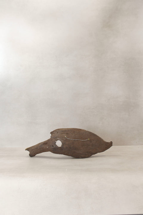 Poisson sculpté à la main dans du bois flotté - (14.3)