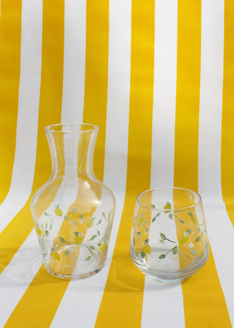 Carafe et verres à Limoncello