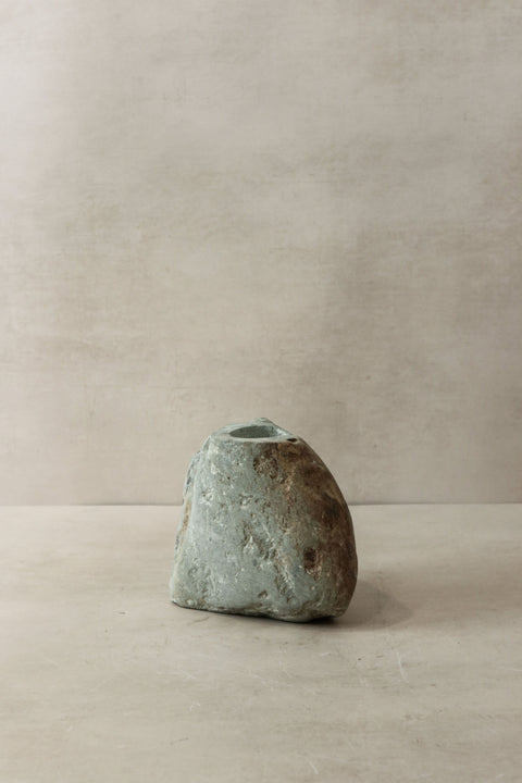 Natural Rough Edge Stone Candle Holder - 98.3