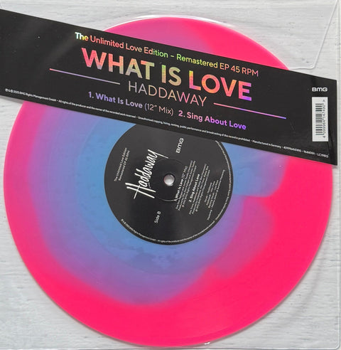 Haddaway – What Is Love (10", Fluorescent Blue-in-Pink, 2025)