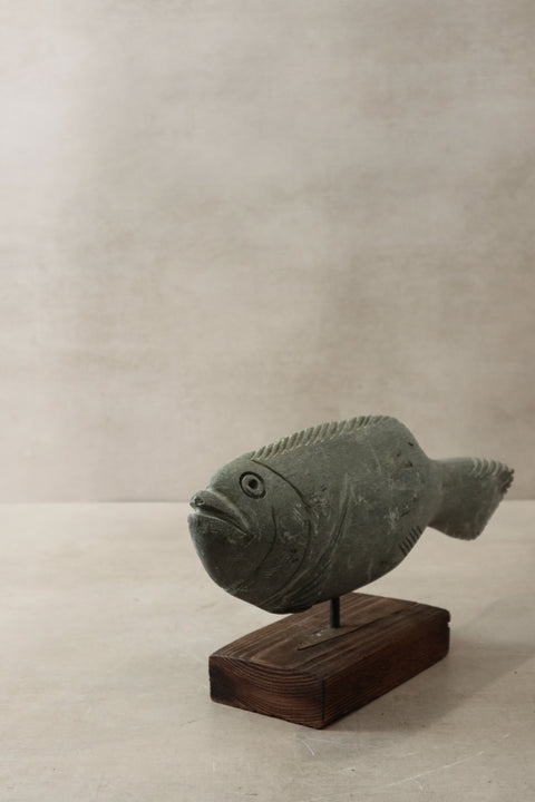 Stone Fish Sculpture - Zimbabwe - 29.2