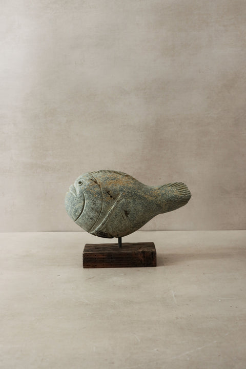 Steinfischskulptur - Simbabwe - 30.2
