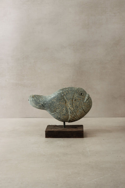 Steinfischskulptur - Simbabwe - 30.2