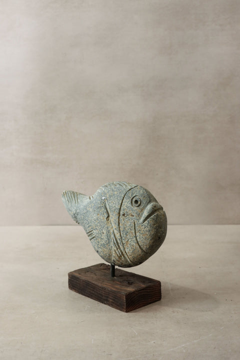 Steinfischskulptur - Simbabwe - 30.2