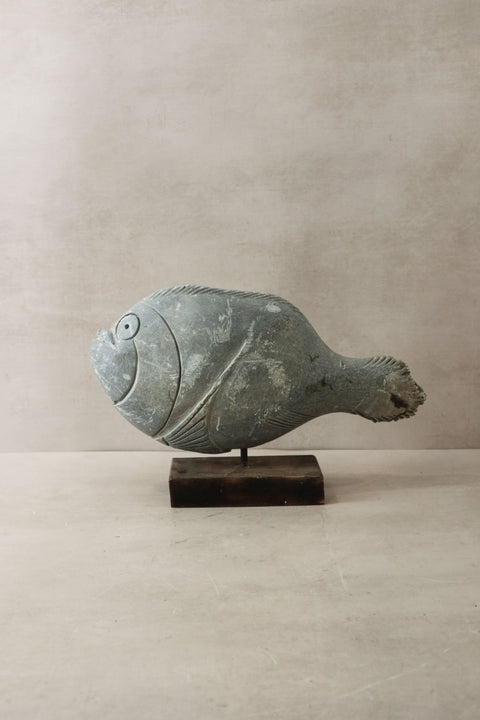 Steinfischskulptur – Simbabwe – 35,3