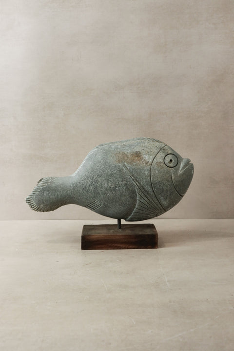 Steinfischskulptur – Simbabwe – 35,3
