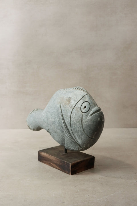 Steinfischskulptur – Simbabwe – 35,3