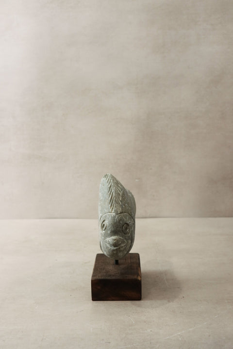 Stone Fish Sculpture - Zimbabwe - 30.6