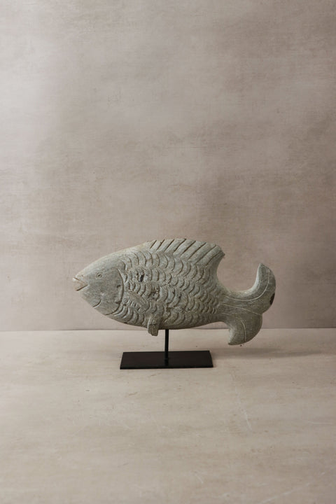 Steinfischskulptur – Simbabwe – 37,1