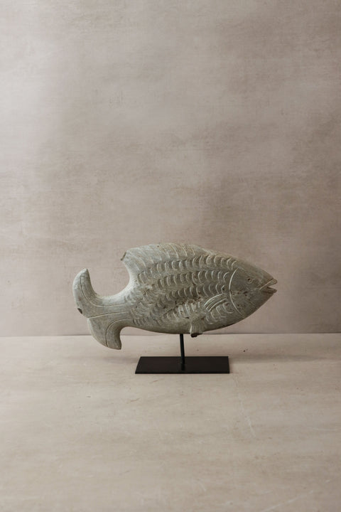 Steinfischskulptur – Simbabwe – 37,1