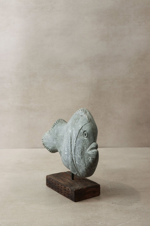 Steinfischskulptur – Simbabwe – 33,5