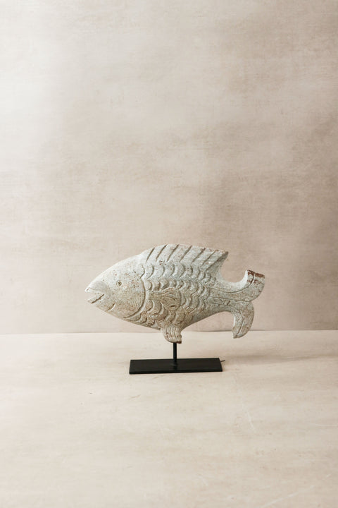 Stone Fish Sculpture - Zimbabwe - 36.1