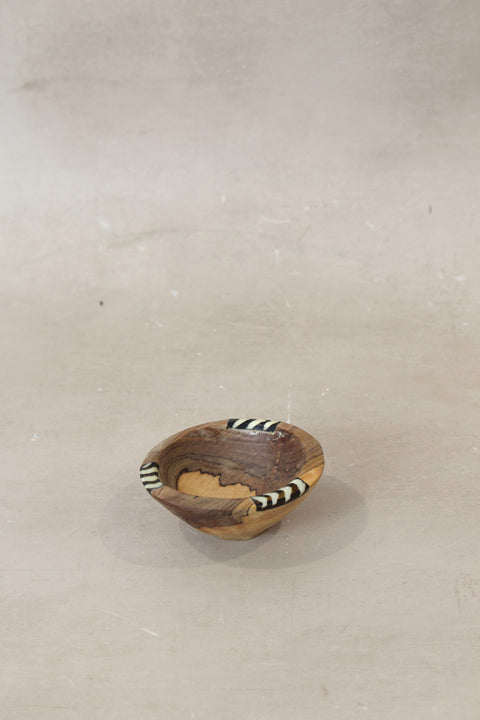 Wooden dish with inlay| WD01