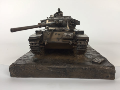 Centurion Mk5 Main Battle Tank Cold Cast Bronze Military Statue