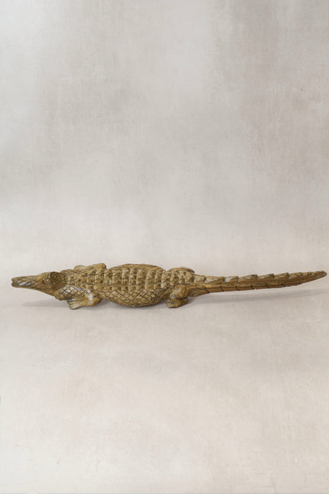Krokodilskulptur aus Simbabwe 56,2