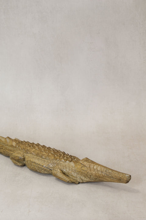 Krokodilskulptur aus Simbabwe 56,3