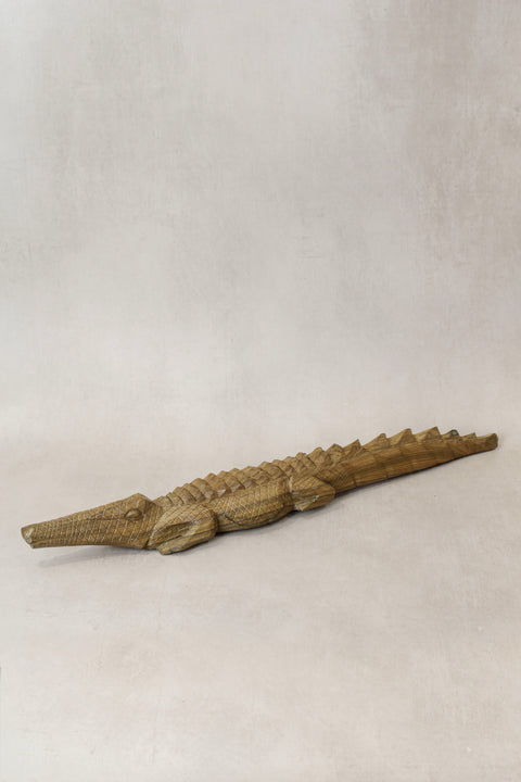 Krokodilskulptur aus Simbabwe 56,3