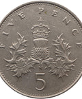 1988 Five Pence United Kingdom Coin Mint London