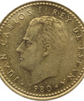 1982 One Peseta Spain Juan Carlos I Coin 