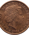 2004 1 Penny Isle of Man Coin Santon War Memorial