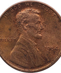 1984 One Cent United States Lincoln Memorial 