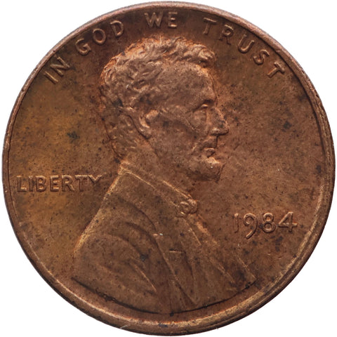 1984 One Cent United States Lincoln Memorial 