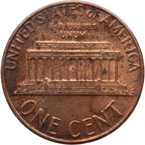 1984 One Cent United States Lincoln Memorial 