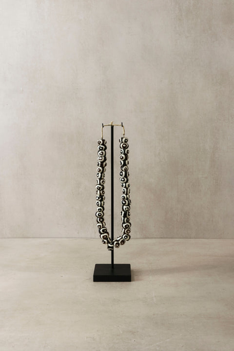 Kenya Beads - Black & White - 80.1