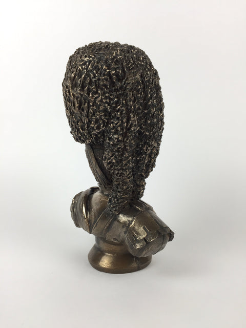 Scots Guard Pipe Major Bust Military Statue
