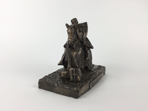 Knight Templar On Horse 1177 Cold Cast Bronze Military Statue