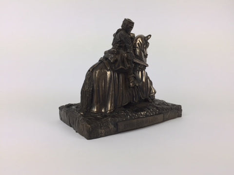 Knight Templar On Horse 1177 Cold Cast Bronze Military Statue