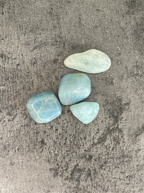 Aquamarin - Trommelstein - Klein