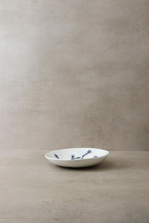Cobalt Blue Fynbos Ceramic Plate - n°5