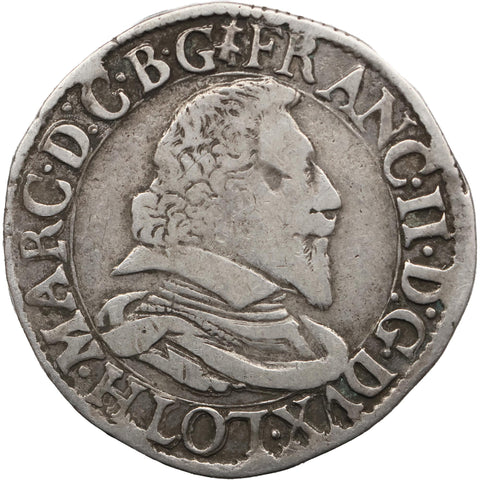 1626 Teston Duchy of Lorraine Francis II Badonviller Mint France Coin 