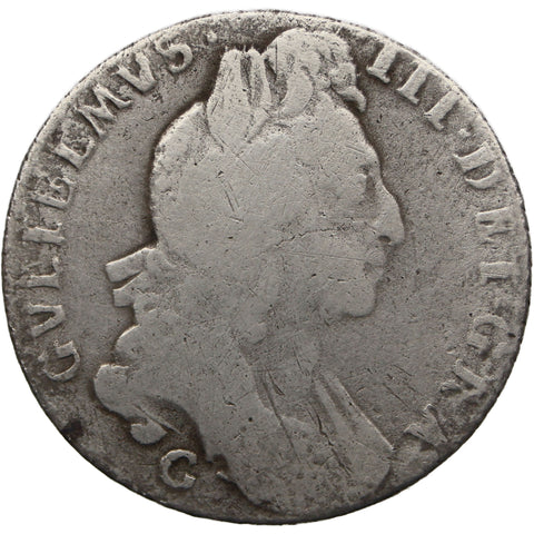 1697 6 Pence William III Coin Silver Chester Mint