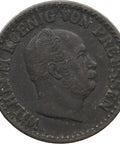 1864 A 1 Silbergroschen Prussia Germany Coin William I Berlin Mint 