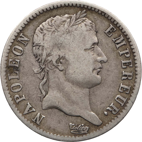 1811 A 1 Francs Napoleon Bonaparte France Coin Paris Silver