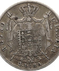 1808 M 1 Lira Napoleon I Kingdom of Italy Coin Silver Milan Mint