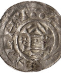 983-995 Denier Otto III and Adelaide Holy Roman Empire Coin