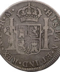 1805 NGM 2 Reales Guatemala Coin Charles IV Silver 