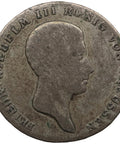 1814 A 1/6 Reichsthaler Prussia Coin Friedrich Wilhelm III Siilver
