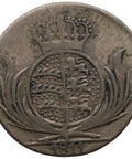 1811 6 Kreuzers Kingdom of Württemberg Coin Frederick I