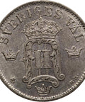 1907 EB 10 Öre Sweden Coin Oscar II Kungsholmen Mint