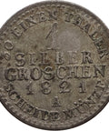 1821 A 1 Silbergroschen Kingdom of Prussia Coin Frederick William III