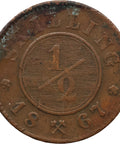 1867 Half Skilling Norway Coin Charles XV