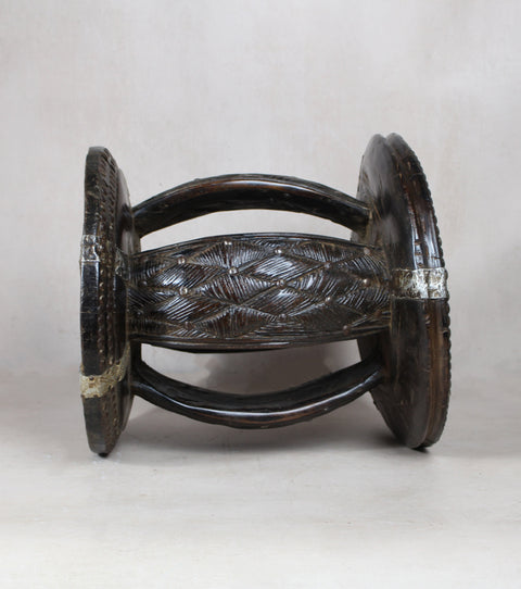 Vintage Rwanda Wood Side Table 2.1